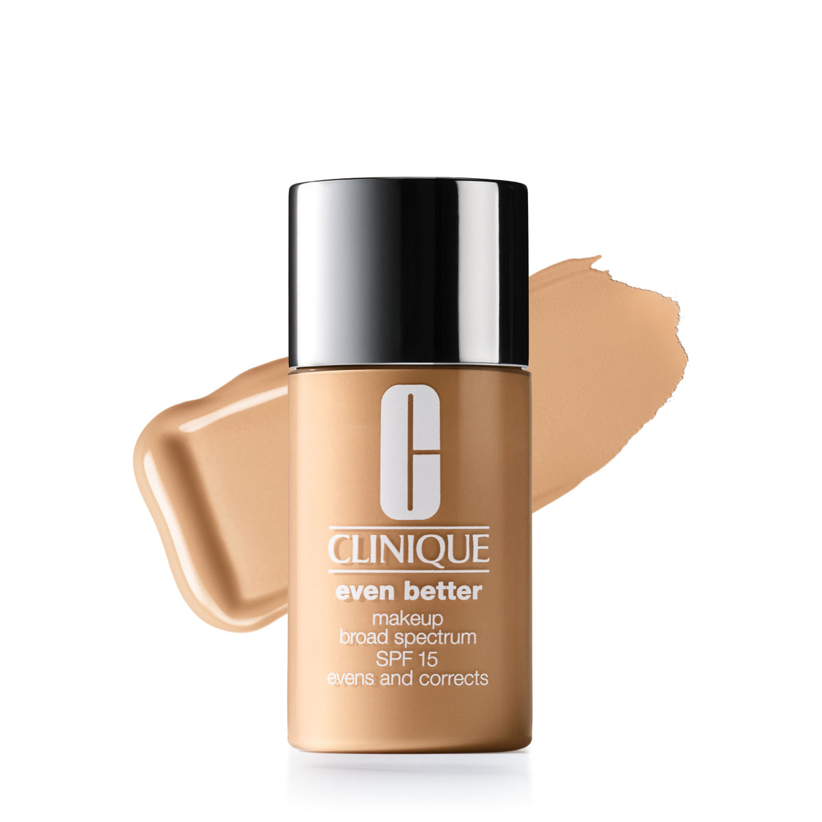 Clinique Even Better Makeup Liquid Foundation SPF 15 With Vitamin C For Dry + Oily Combination Skin Types | Medium Coverage + Natural Finish | Evens Skin Tone + Reduces Dark Spots