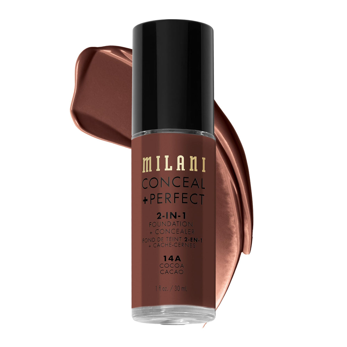 Milani Conceal + Perfect Liquid Foundation Makeup - Light Beige, 1 Fl. Oz