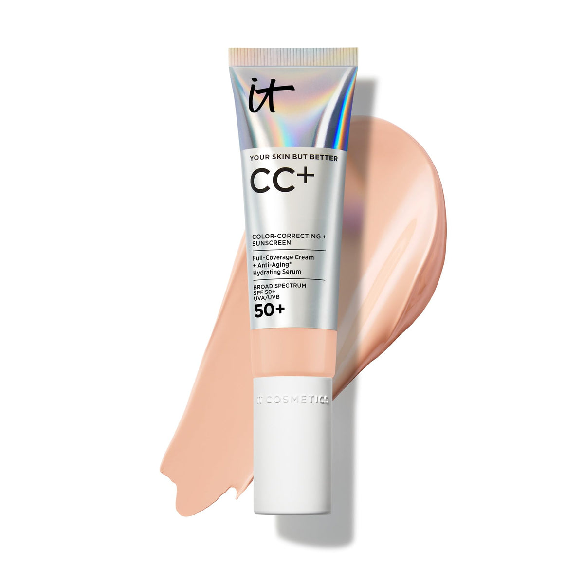 IT Cosmetics CC+ Cream with SPF 50+ Full Coverage Foundation Natural Finish