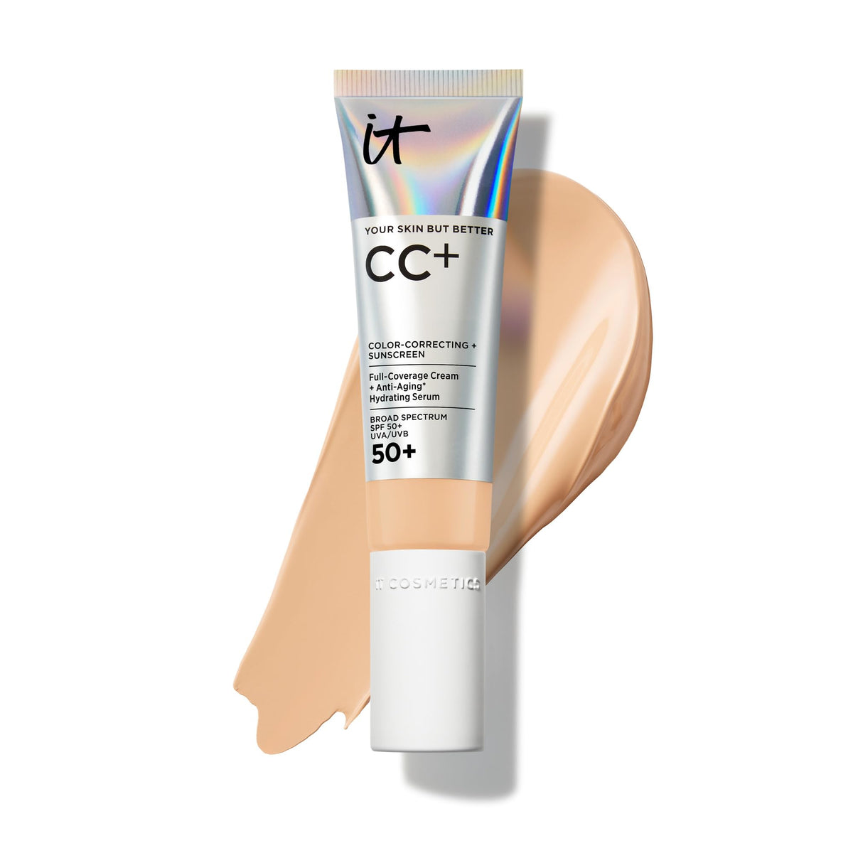 IT Cosmetics CC+ Cream with SPF 50+ Full Coverage Foundation Natural Finish