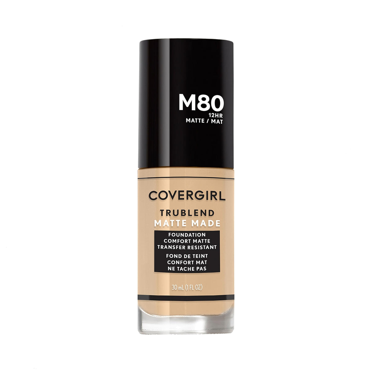 COVERGIRL TruBlend Matte Made Liquid Foundation, Classic Ivory, 1 Fl Oz (Pack of 1)