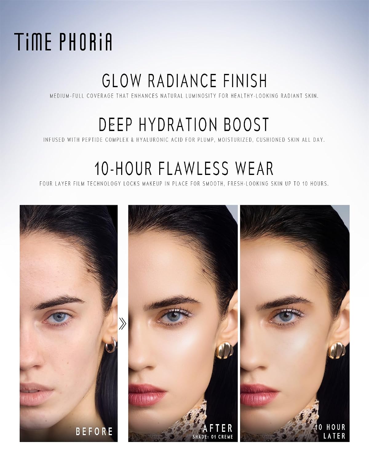 Timeless Utopia Glow Cushion Foundation 02 Birch - Radiant Glow Finish, Medium to High Coverage, Hydrating Peptide Complex, Lightweight Air Cushion, Long-Lasting Smooth Blurring Base Makeup