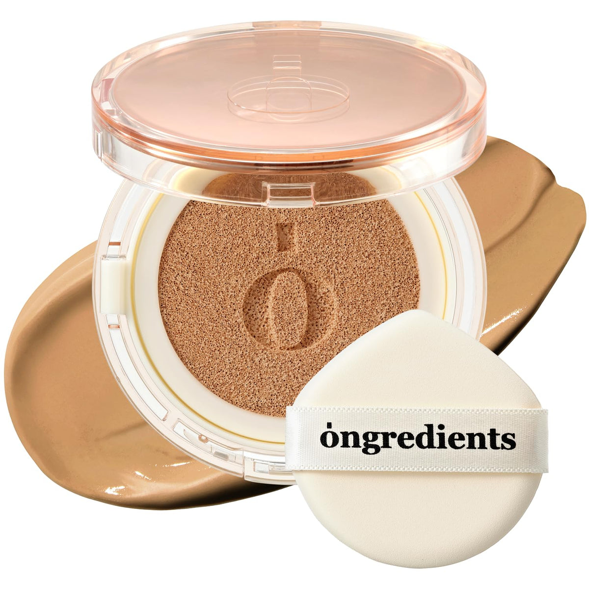 Skin Barrier Glow Cover Cushion, All-day Coverage, Glow Finish, Lightweight, Skincare-Like Texture, Non-cakey Makeup, Korean Cushion Foundation (#21C Pure, 0.49 oz)