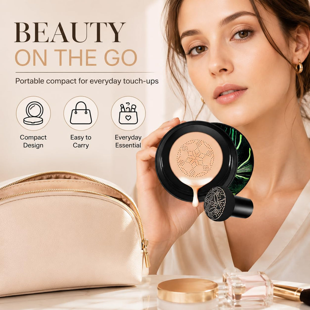 Moisture Air Cushion CC Cream with Mushroom Puff, Natural Color