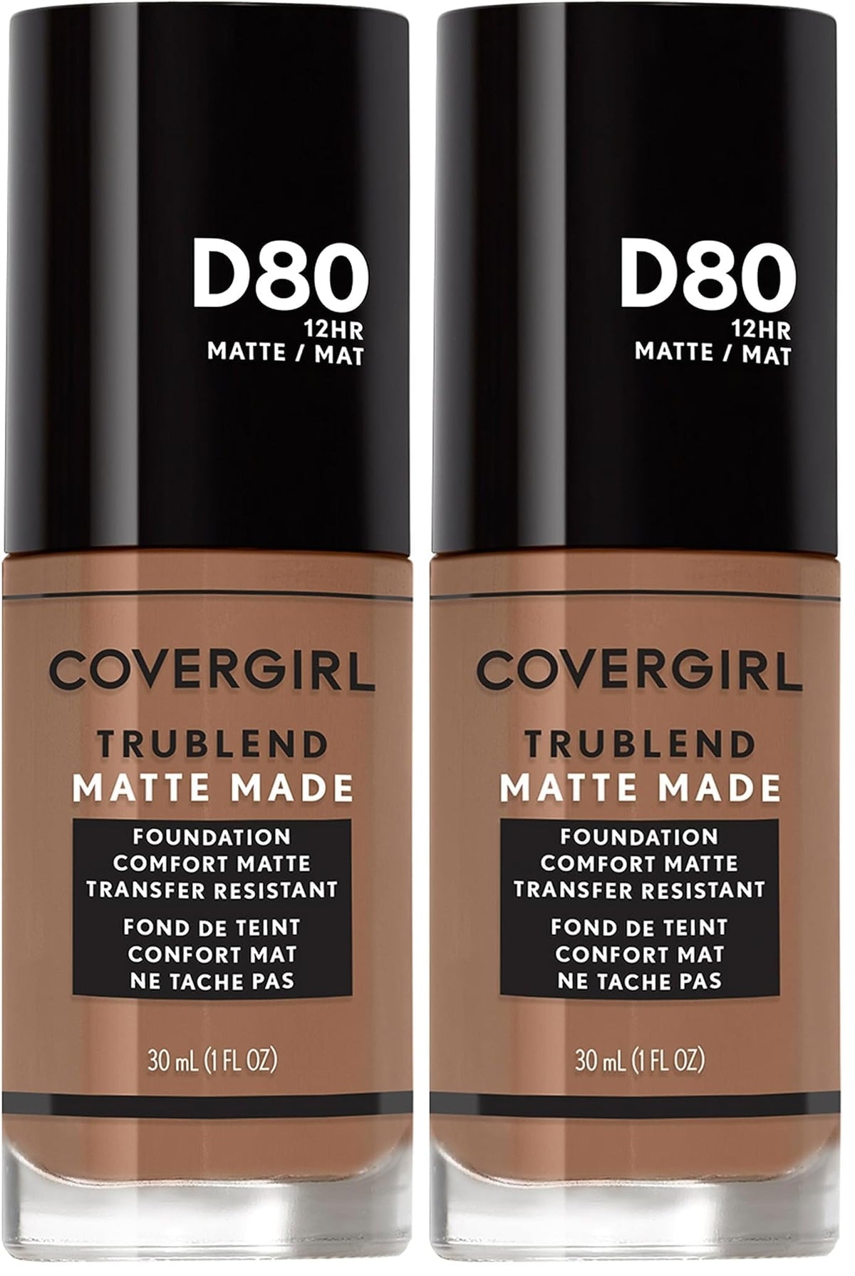 COVERGIRL TruBlend Matte Made Liquid Foundation, Classic Ivory, 1 Fl Oz (Pack of 1)