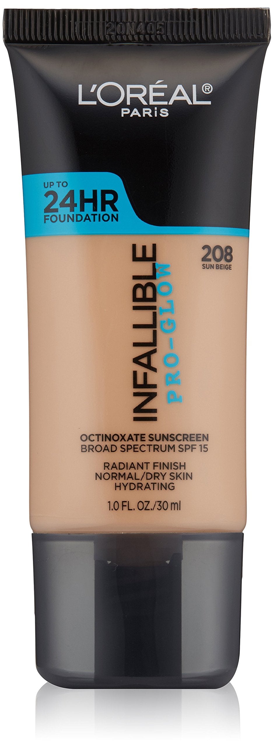 L'Oreal Paris Makeup Infallible Up to 24HR Pro-Glow Foundation, Creamy Natural, 1 fl oz.