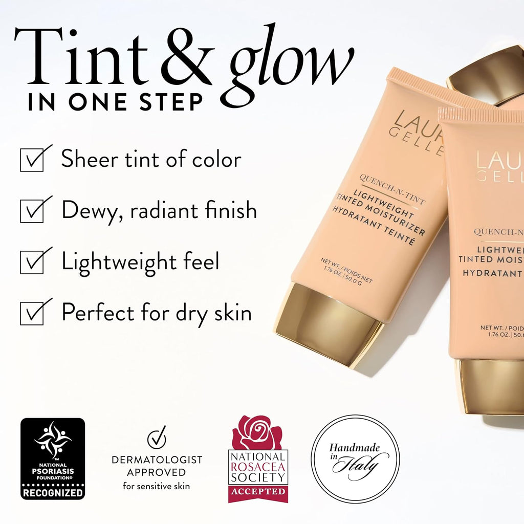LAURA GELLER Quench-n-Tint Tinted Moisturizer, Hydrating - Light/Medium