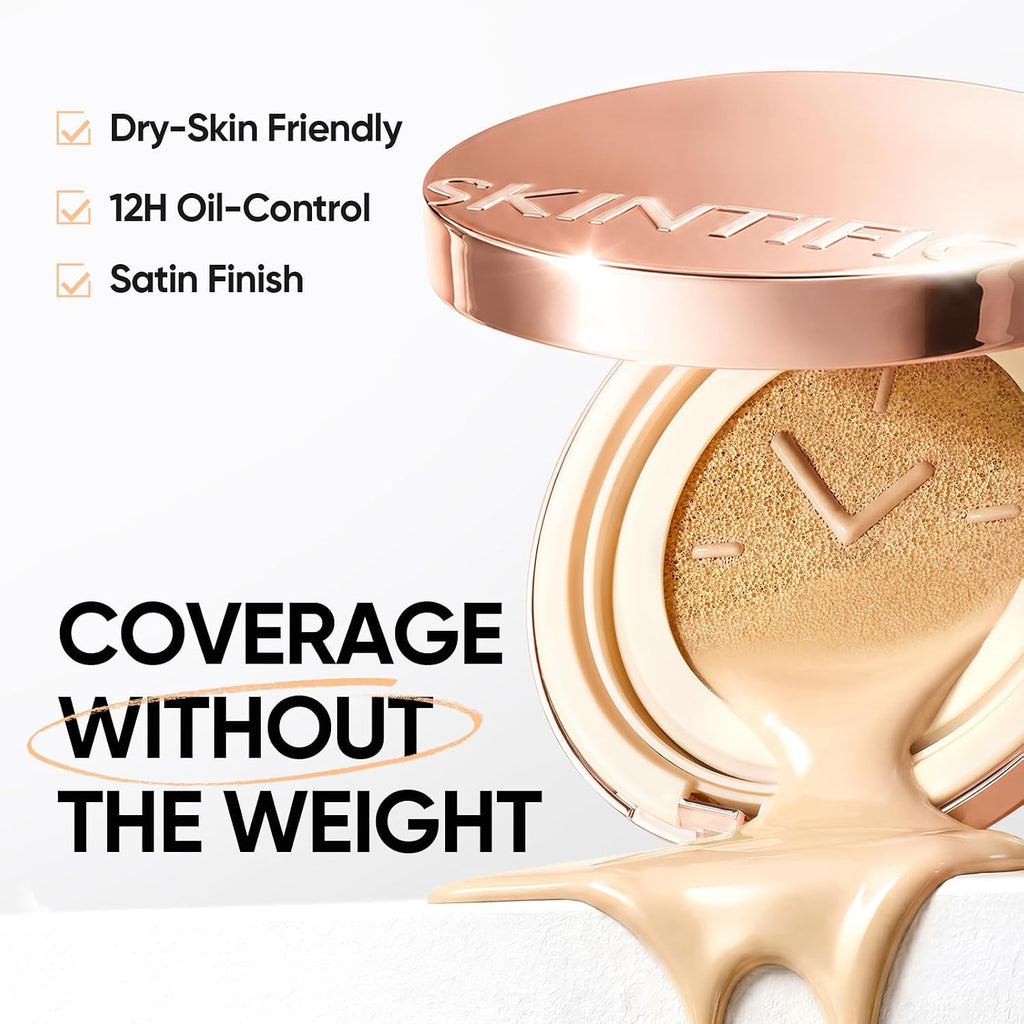 SKINTIFIC Full Coverage Cushion Foundation #04 Beige