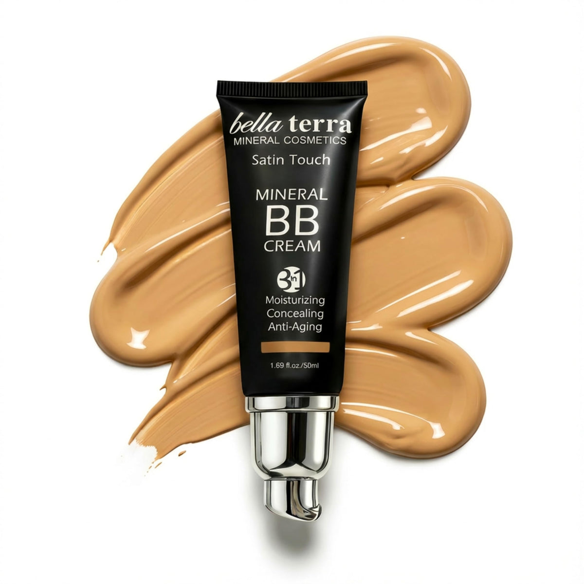 Bellaterra Cosmetics BB Cream – Tinted Moisturizer & Mineral Foundation Makeup, Light 102 – Lightweight, Oil-Free, Buildable Coverage, Matte Finish, Anti-Aging Concealer, Clean Beauty, 1.69 oz