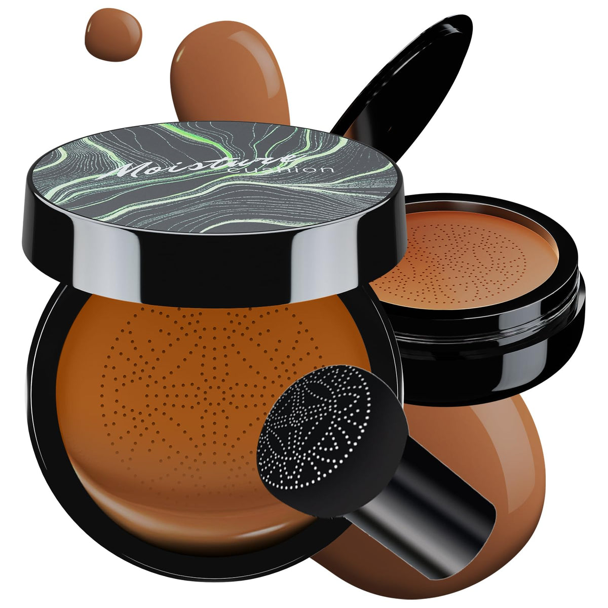 Cushion Foundation for Women CC Cream Concealer Waterproof Buff Beige