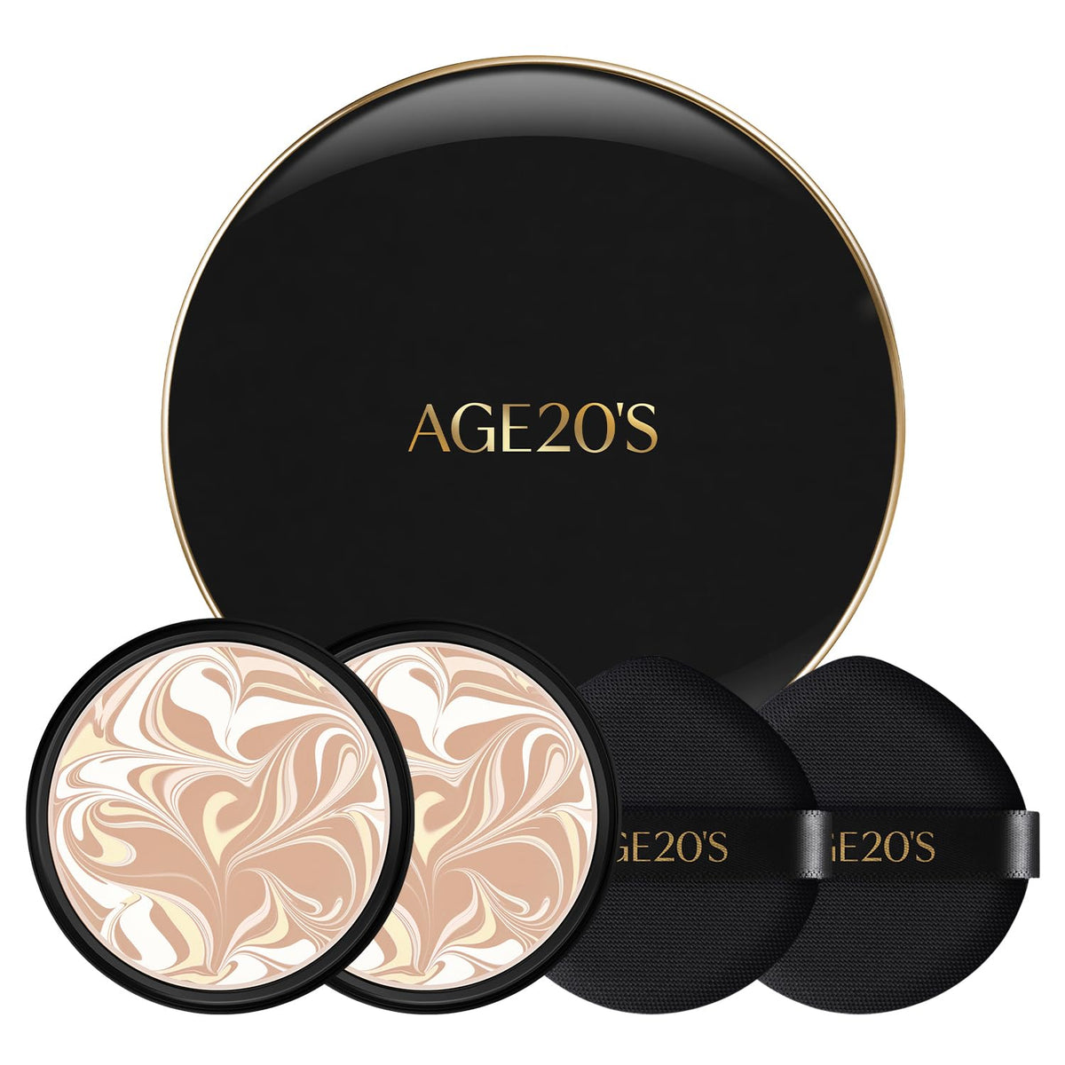 AGE20'S Signature Essence Pact SPF 50+ | Pack of 1 | 23W BEIGE | Cream Foundation, Dewy Finish, Natural Coverage | Korean Cushion Foundation