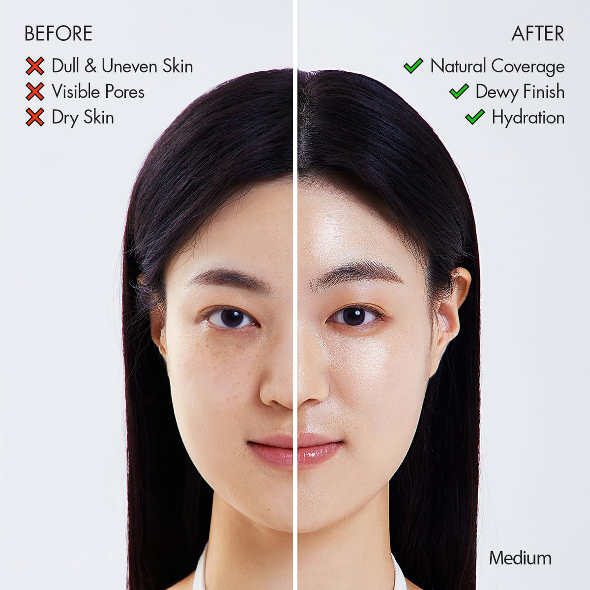 AGE20'S Signature Essence Pact SPF 50+ | Pack of 1 | 23W BEIGE | Cream Foundation, Dewy Finish, Natural Coverage | Korean Cushion Foundation