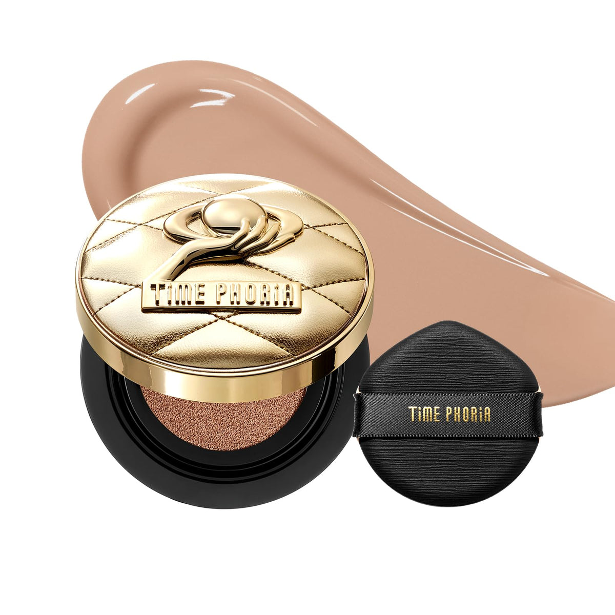 Timeless Utopia Glow Cushion Foundation 02 Birch - Radiant Glow Finish, Medium to High Coverage, Hydrating Peptide Complex, Lightweight Air Cushion, Long-Lasting Smooth Blurring Base Makeup