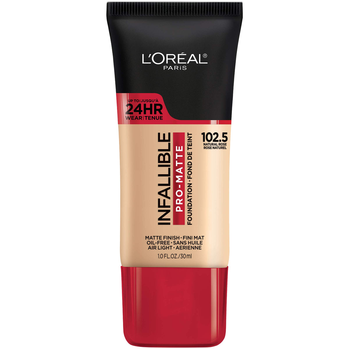 L'Oreal Paris Cosmetics Makeup Infallible Pro-Matte Liquid Longwear Foundation, Shell Beige, 1 fl oz.