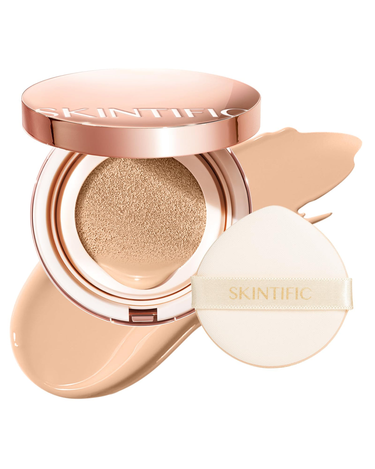 SKINTIFIC Full Coverage Cushion Foundation #04 Beige