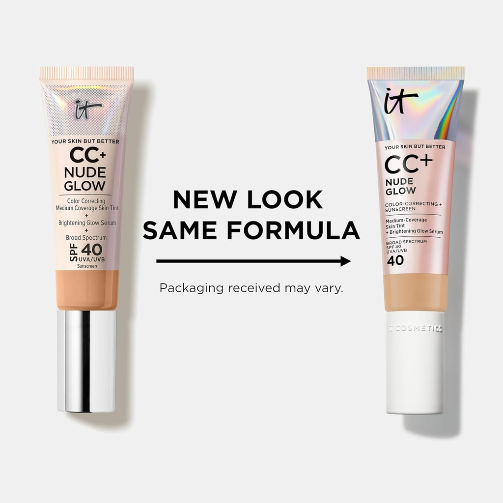 IT Cosmetics CC+ Cream Nude Glow Foundation with SPF 40 - Healthy Glow Tint