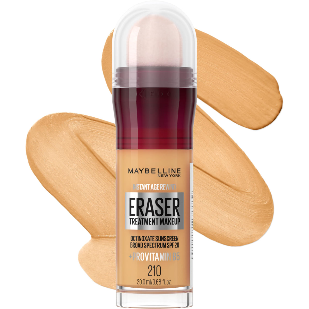 Maybelline Instant Age Rewind Eraser Foundation with SPF 20 and Moisturizing ProVitamin B5, 300, 1 Count (Packaging May Vary)