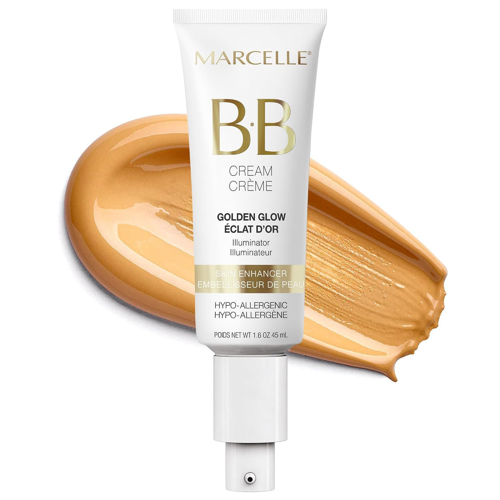 Marcelle BB Cream Golden Glow, Universal Shade, Tinted Moisturizer, 45 mL