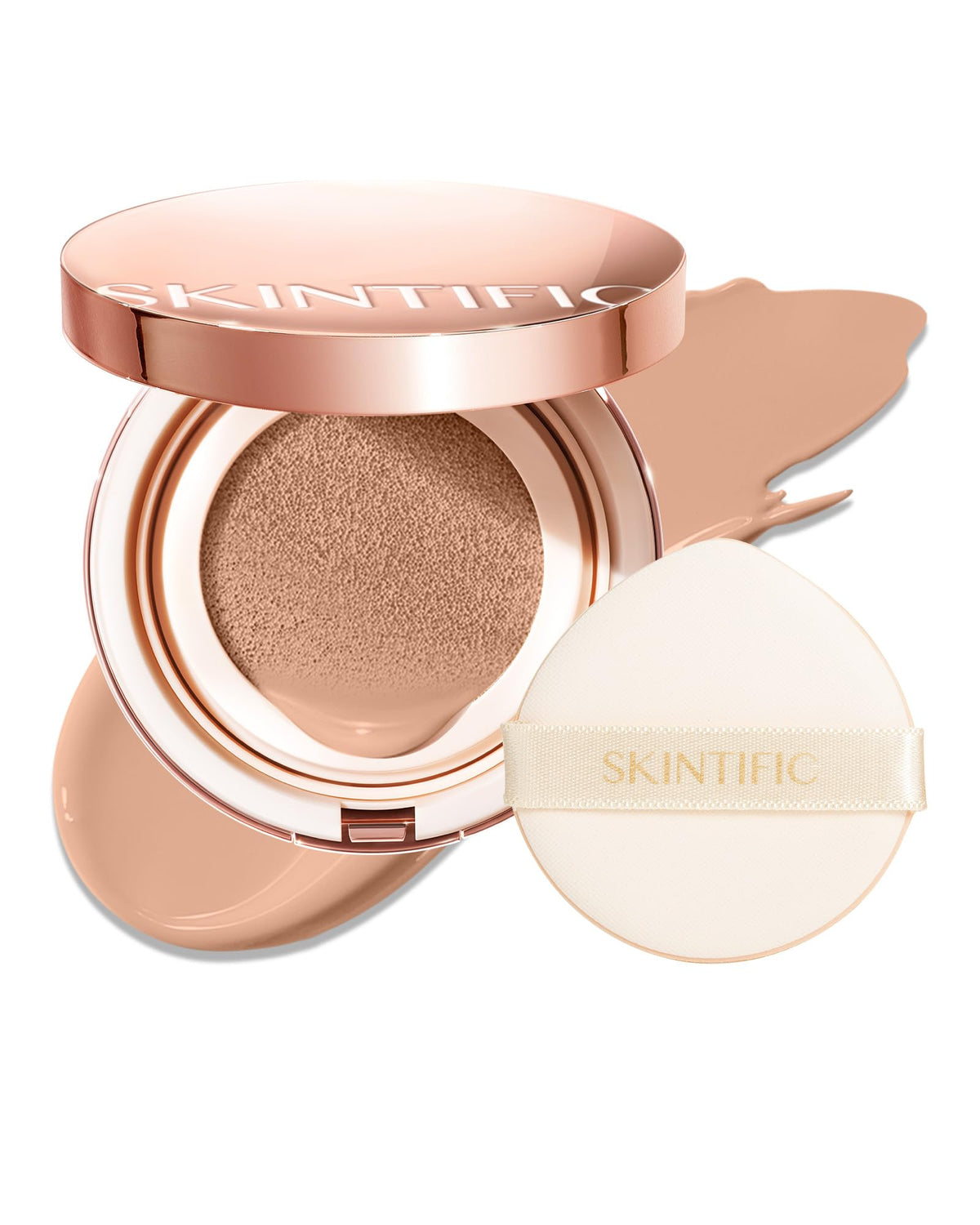 SKINTIFIC Full Coverage Cushion Foundation #04 Beige