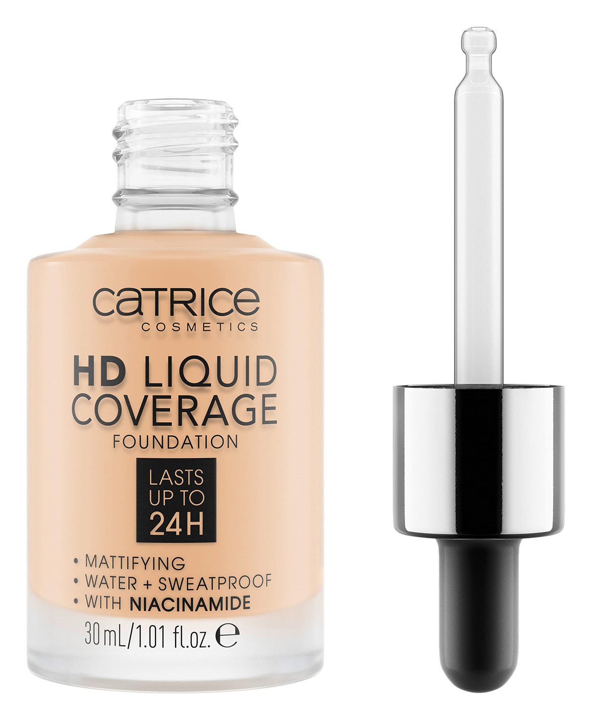 Catrice HD Liquid Coverage Foundation, 24HR Wear (010 | Light Beige)