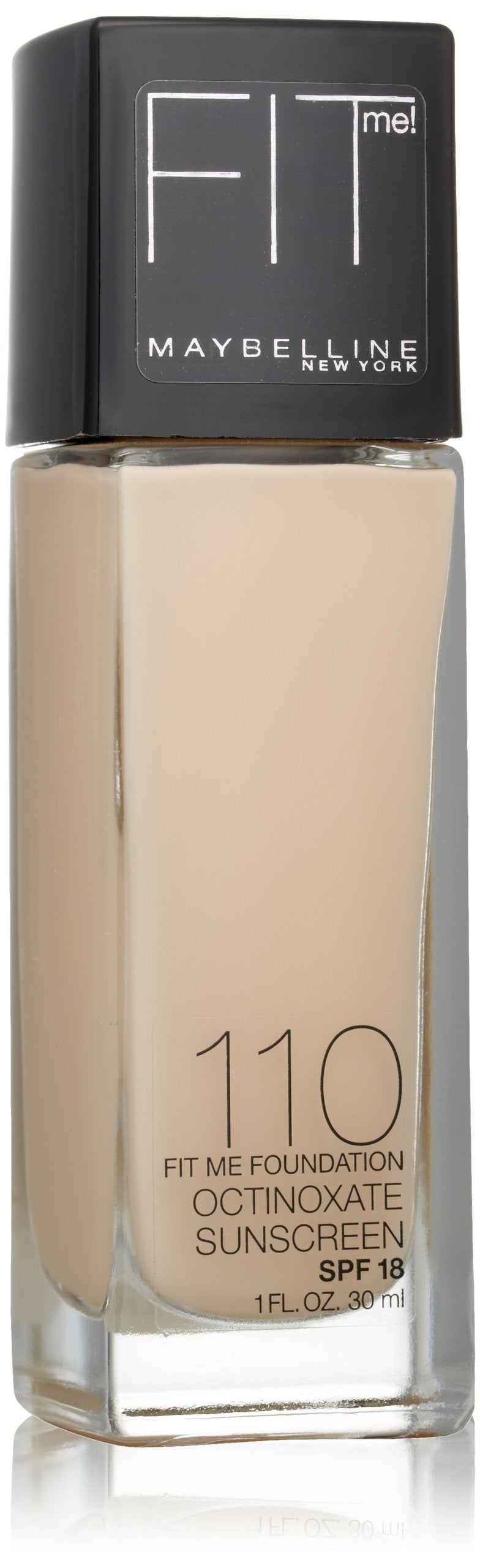 Maybelline Fit Me Dewy + Smooth Liquid Foundation Makeup, Classic Ivory, 1 Count (Packaging May Vary)