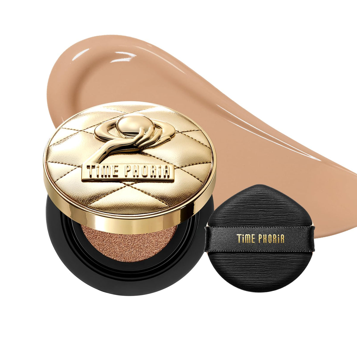 Timeless Utopia Glow Cushion Foundation 02 Birch - Radiant Glow Finish, Medium to High Coverage, Hydrating Peptide Complex, Lightweight Air Cushion, Long-Lasting Smooth Blurring Base Makeup