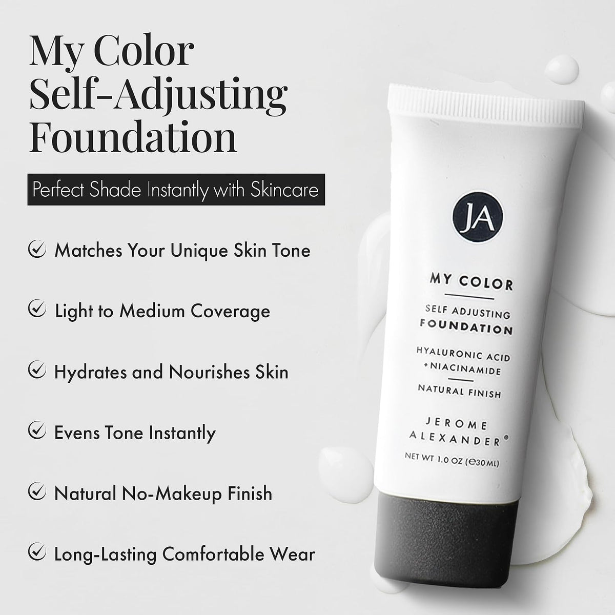 Jerome Alexander My Color Self-Adjusting Foundation 2pc Set - Medium