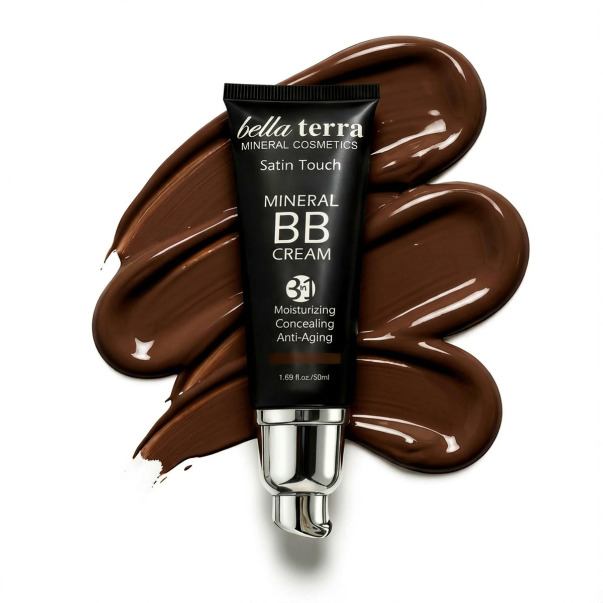 Bellaterra Cosmetics BB Cream – Tinted Moisturizer & Mineral Foundation Makeup, Light 102 – Lightweight, Oil-Free, Buildable Coverage, Matte Finish, Anti-Aging Concealer, Clean Beauty, 1.69 oz