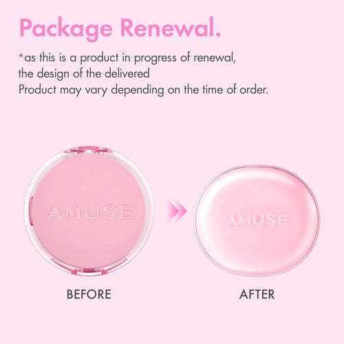 AMUSE SEOUL Dew Power Vegan Cushion Foundation (1.5 NATURAL) - Natural Semi Glow, Full Coverage, Dewy Finish, Long Lasting, Lightweight, Smooth Radiant Skin, Vegan, Korean Makeup