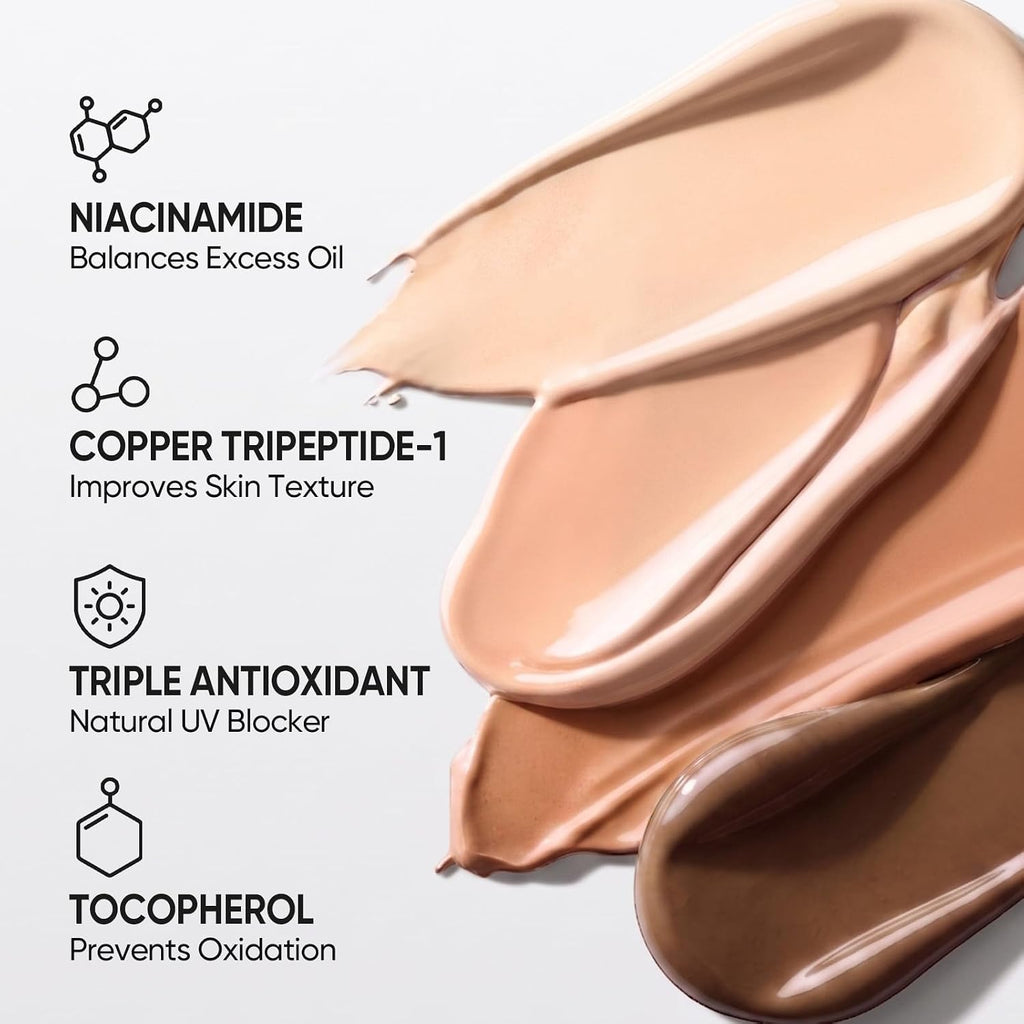 SKINTIFIC Velvet Matte Cushion Foundation Blue #02 Ivory