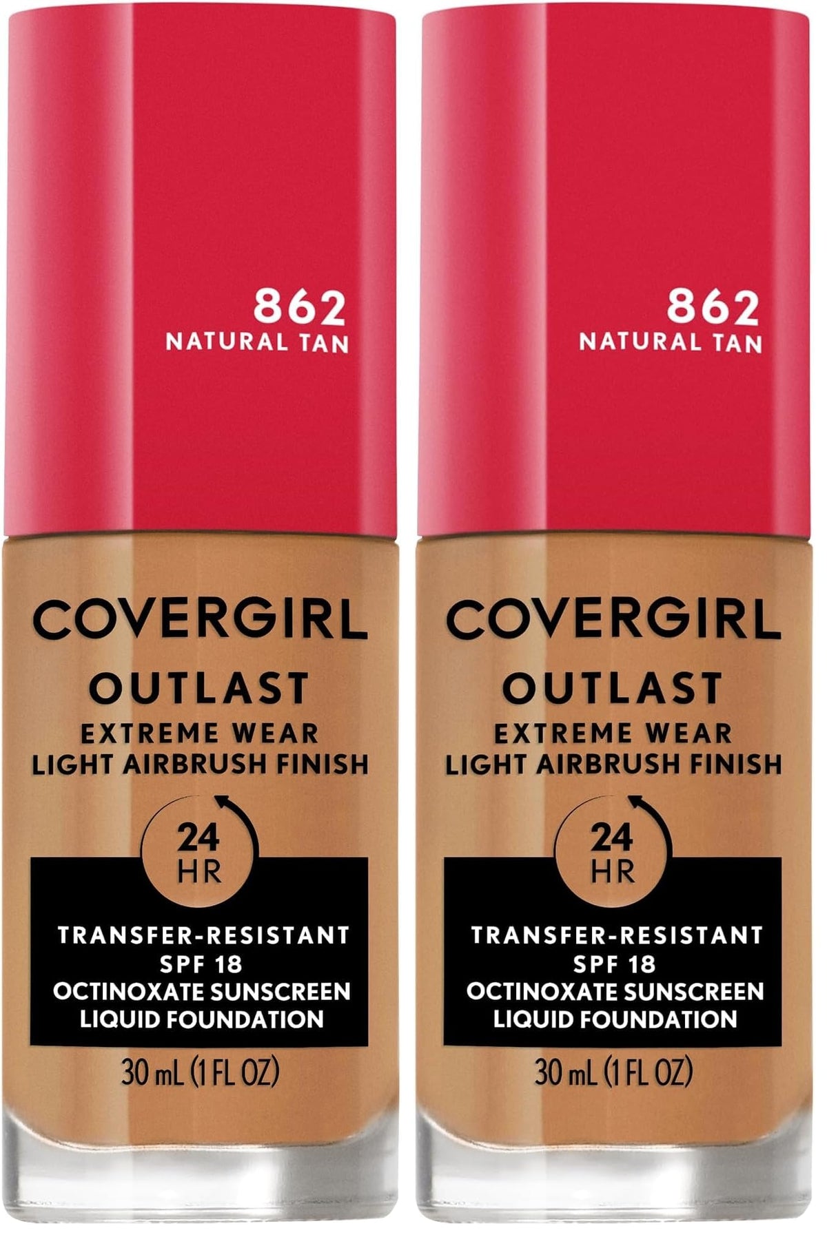 Covergirl Outlast Extreme Wear 3-in-1 Full Coverage Liquid Foundation, SPF 18 Sunscreen, Ivory, 1 Fl. Oz.