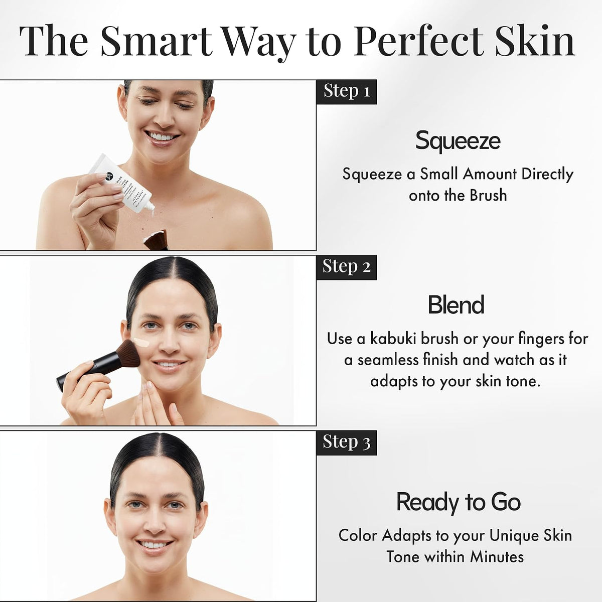 Jerome Alexander My Color Self-Adjusting Foundation 2pc Set - Medium