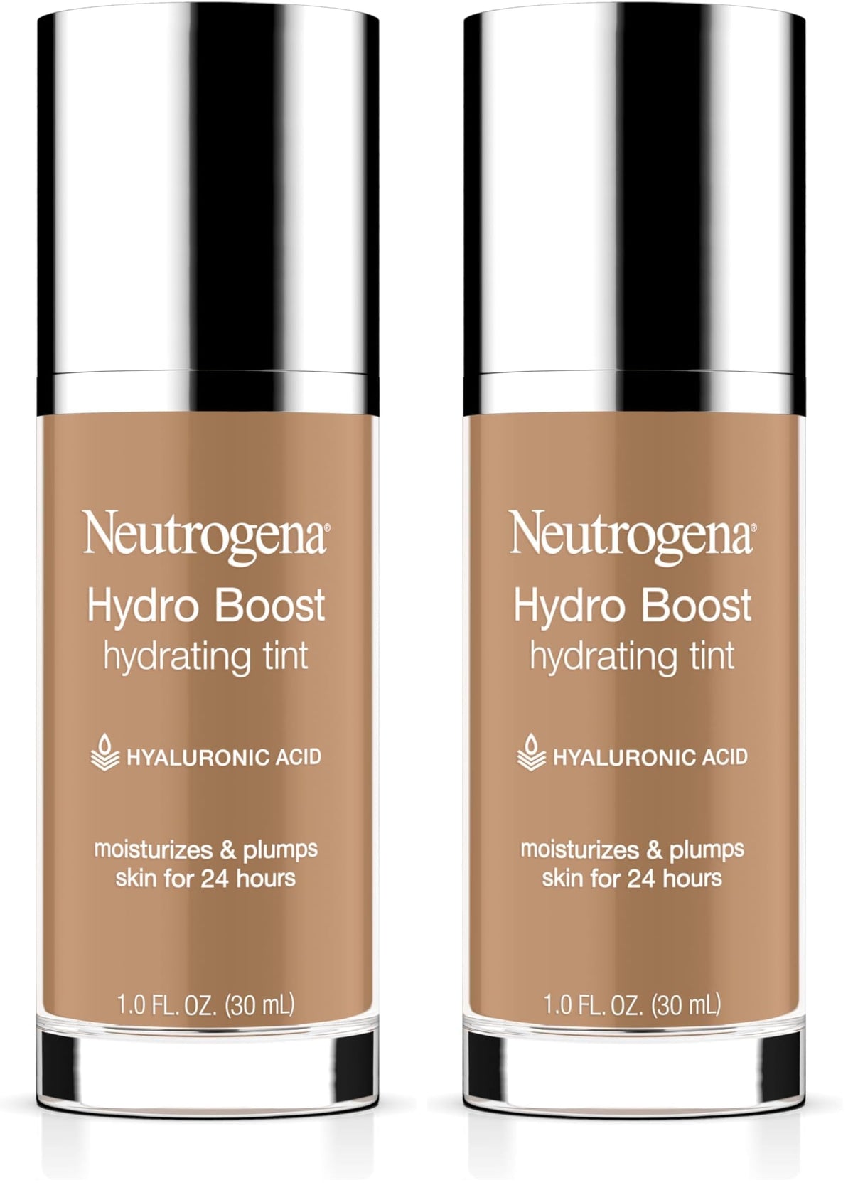 Neutrogena Hydro Boost Tint Foundation Makeup, 20 Natural Ivory, 1.0 fl oz
