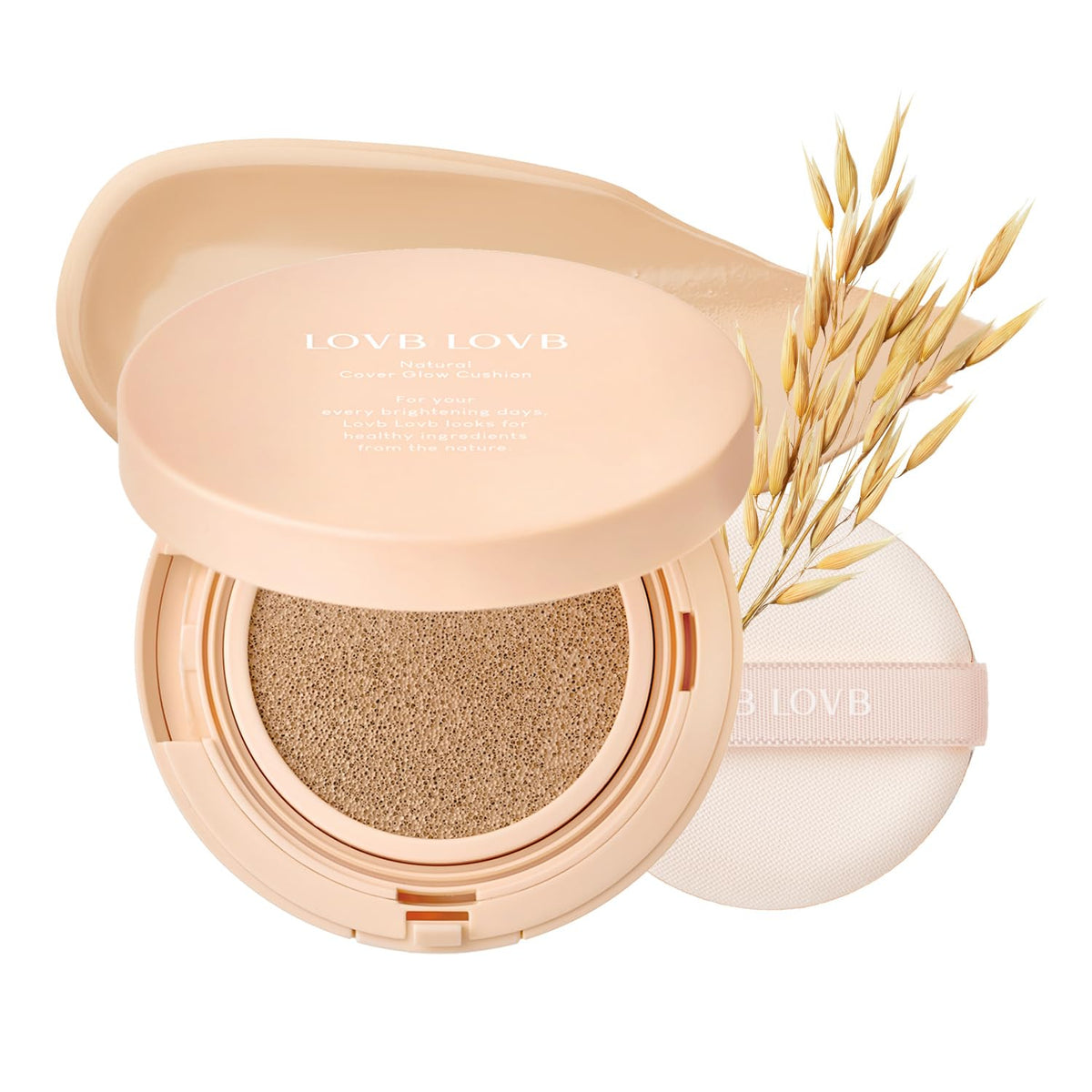 LOVB LOVB Natural Cover Glow Cushion Foundation 21N Light Beige