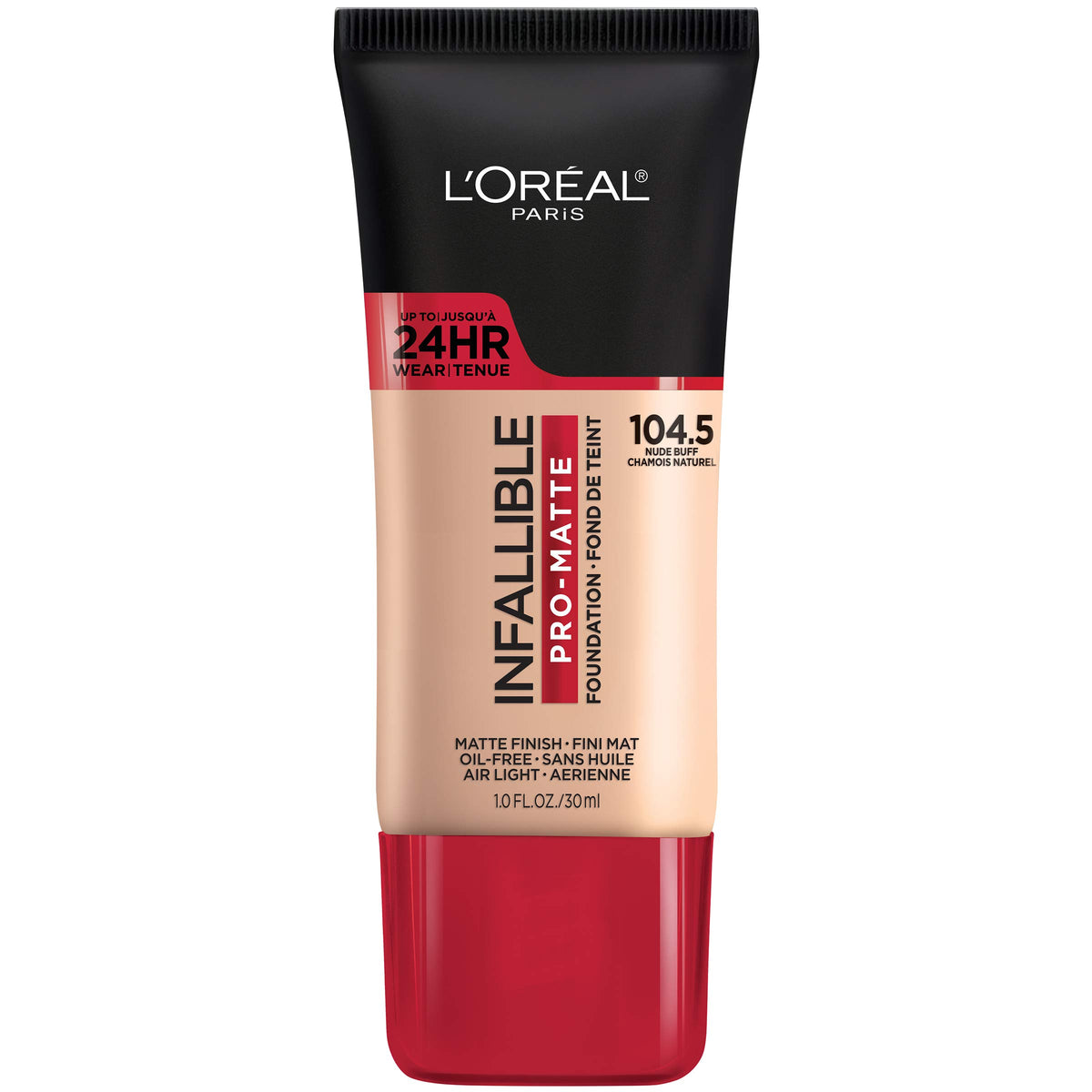L'Oreal Paris Cosmetics Makeup Infallible Pro-Matte Liquid Longwear Foundation, Shell Beige, 1 fl oz.