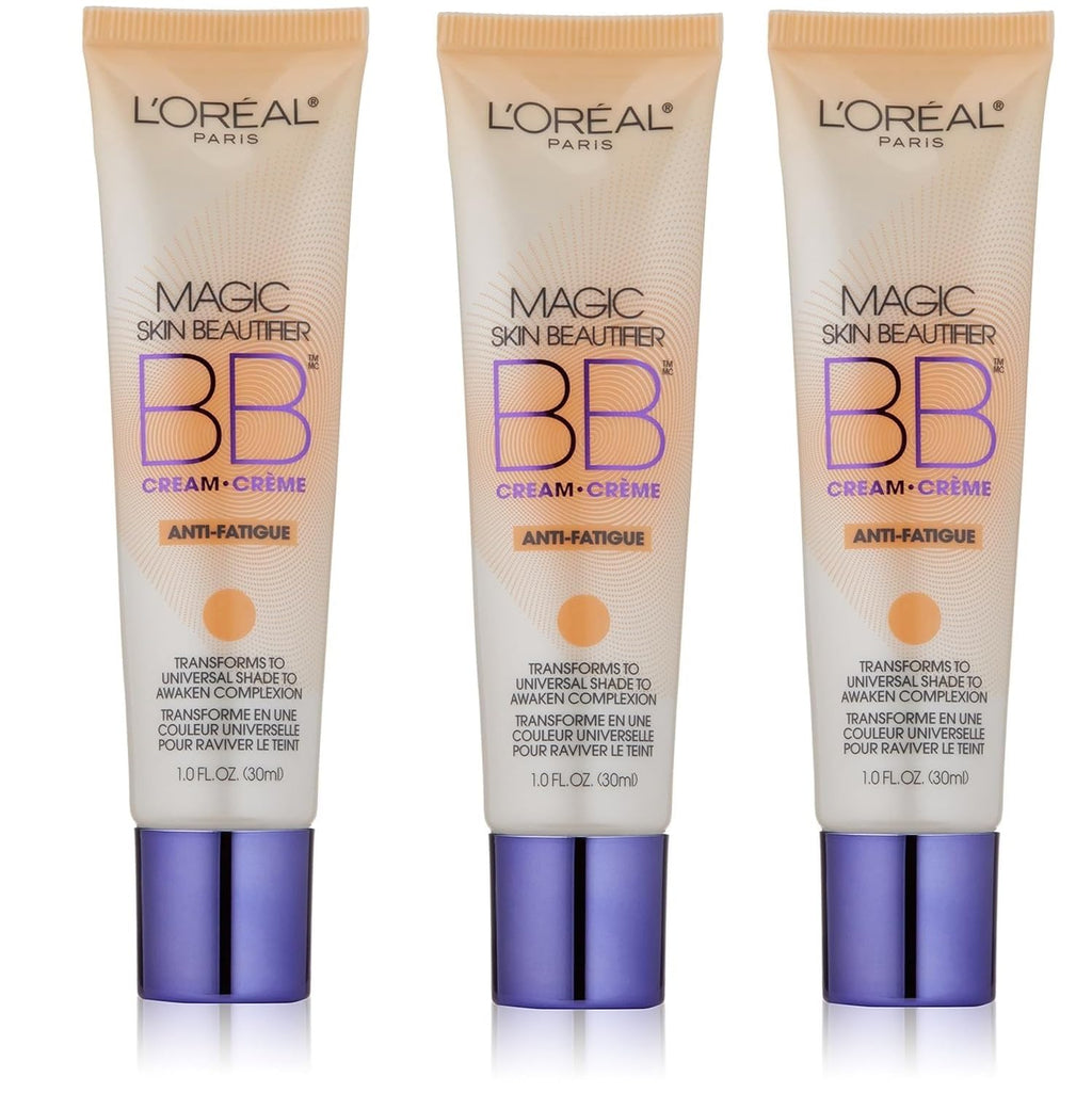 L'Oreal Paris Magic BB Cream, Hydrating Skin Beautifier & Color Changing Foundation, Light Coverage, Medium, 1 fl oz.