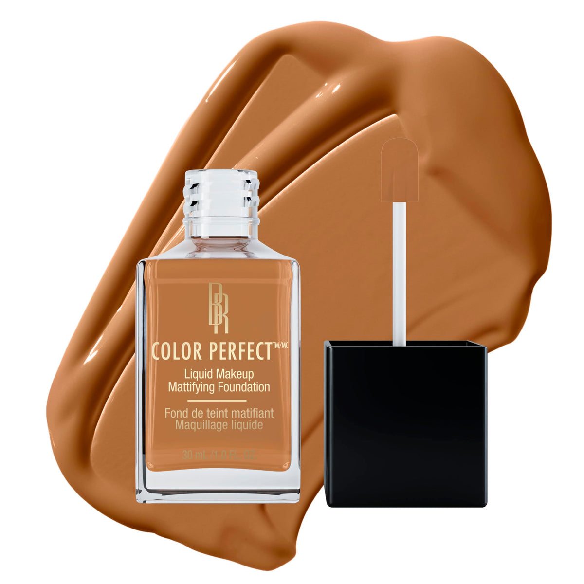 Black Radiance Color Perfect Liquid Full Coverage Foundation Makeup, Toffee, 1 Ounce