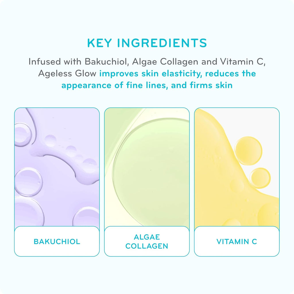 pūrlisse Ageless Glow Serum BB Cream SPF 40 - Glowy Tinted Moisturizer with SPF - Korean Skin Care Formula with Vitamin C & Bakuchiol to Firm, Brighten & Even Skin - Medium Warm(1.4 oz)