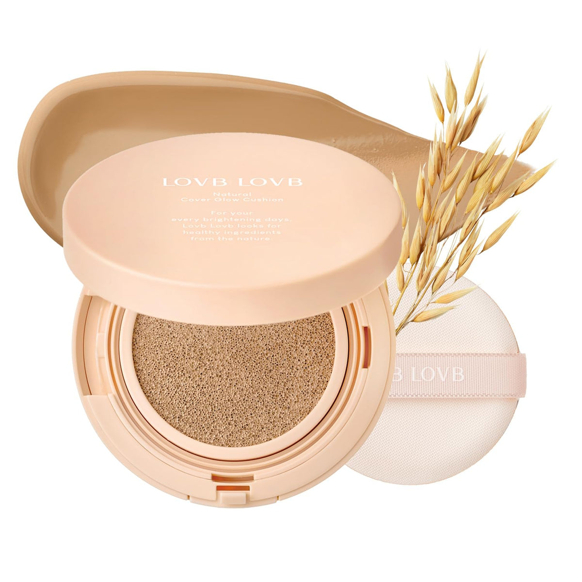 LOVB LOVB Natural Cover Glow Cushion Foundation 21N Light Beige