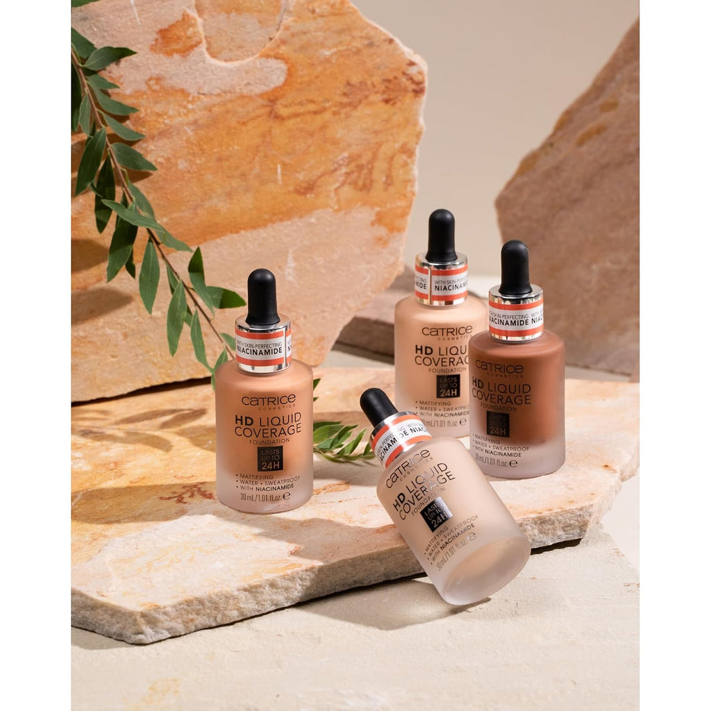 Catrice HD Liquid Coverage Foundation, 24HR Wear (010 | Light Beige)