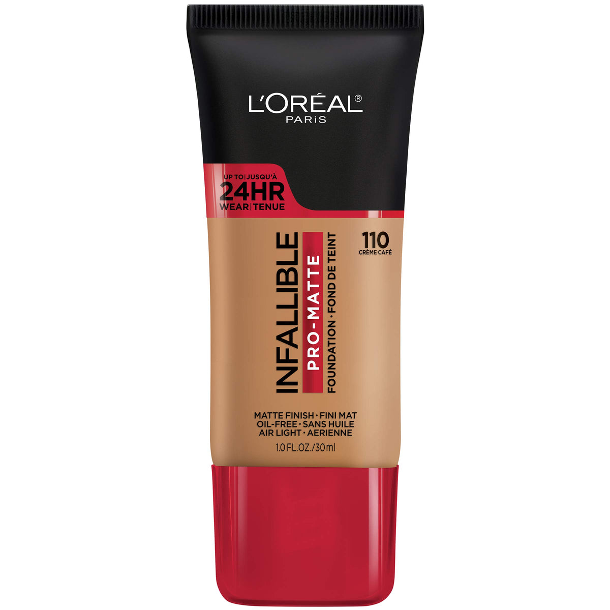 L'Oreal Paris Cosmetics Makeup Infallible Pro-Matte Liquid Longwear Foundation, Shell Beige, 1 fl oz.
