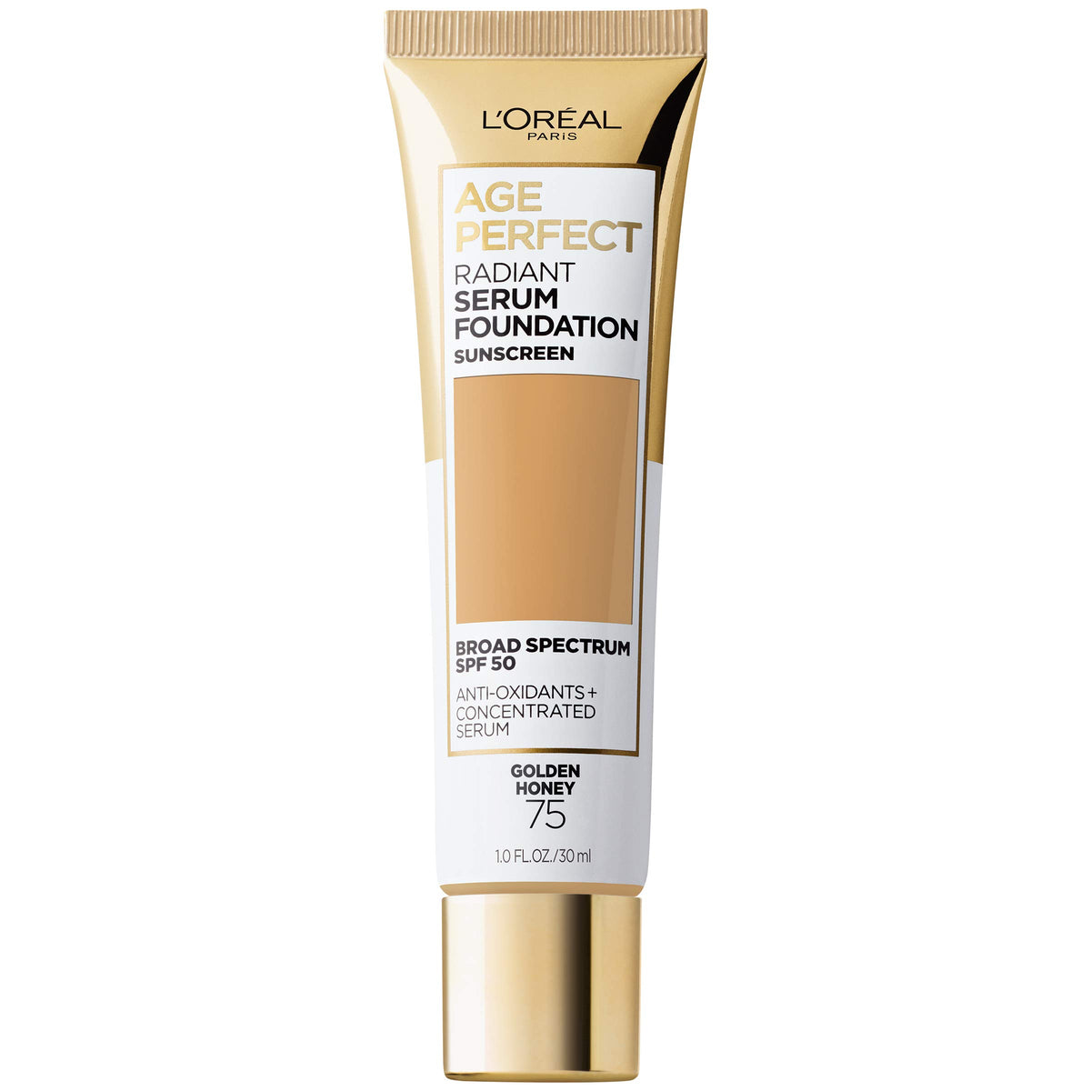 L'Oreal Paris Age Perfect Radiant Serum Foundation with SPF 50, Rose Ivory, 1 Ounce