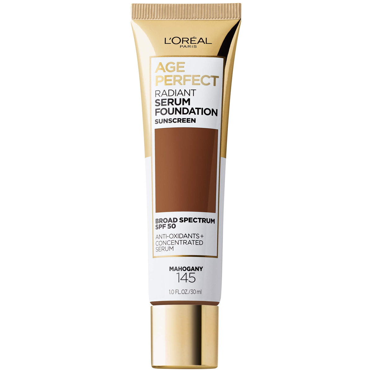 L'Oreal Paris Age Perfect Radiant Serum Foundation with SPF 50, Rose Ivory, 1 Ounce