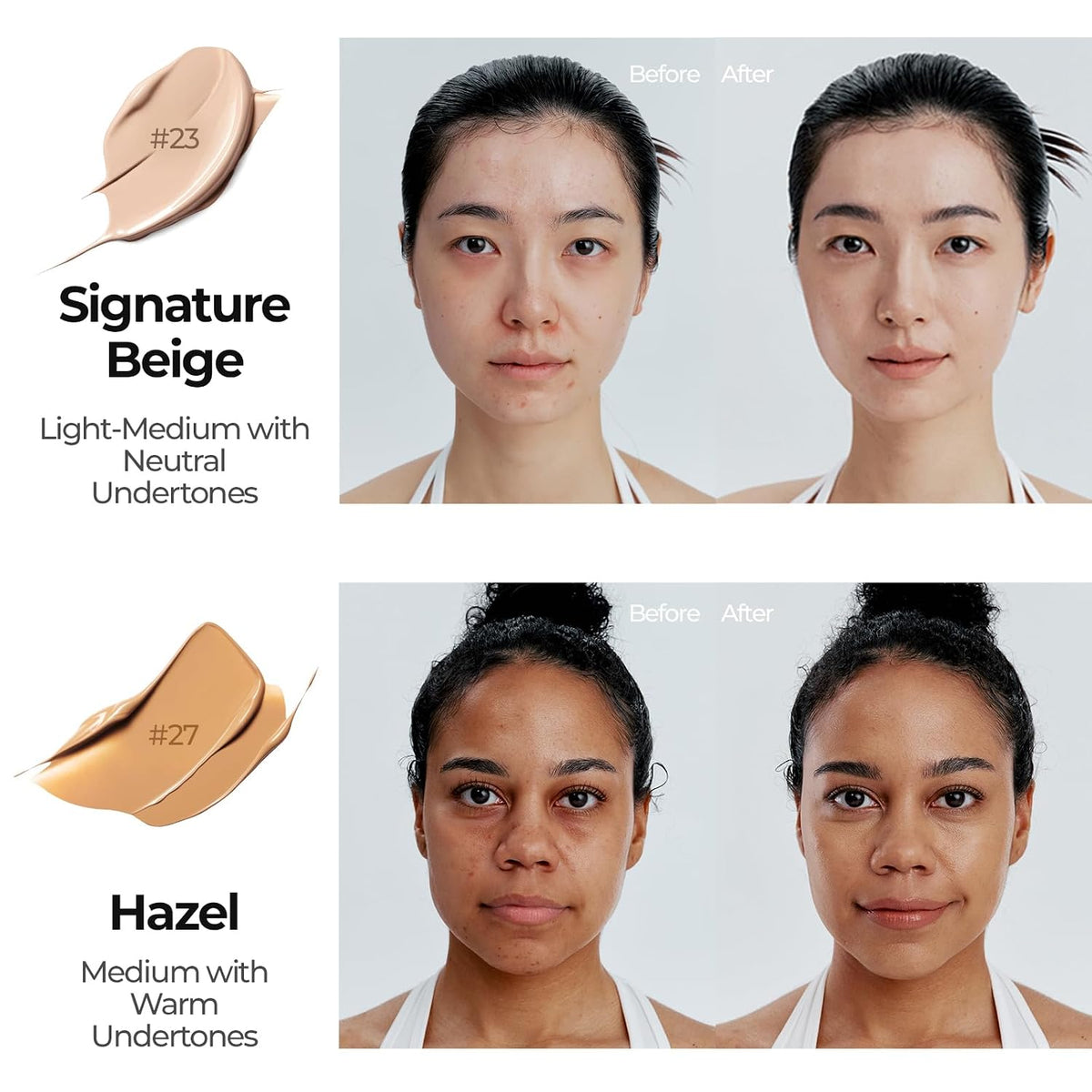 Cell Fusion C Skin Blemish Balm No.23 Signature Beige - Light/Medium, Lightweight BB Cream with Ceramide, Tinted Moisturizer for Sensitive Skin, SPF-Free, Korean Makeup, 1.01 fl.oz.