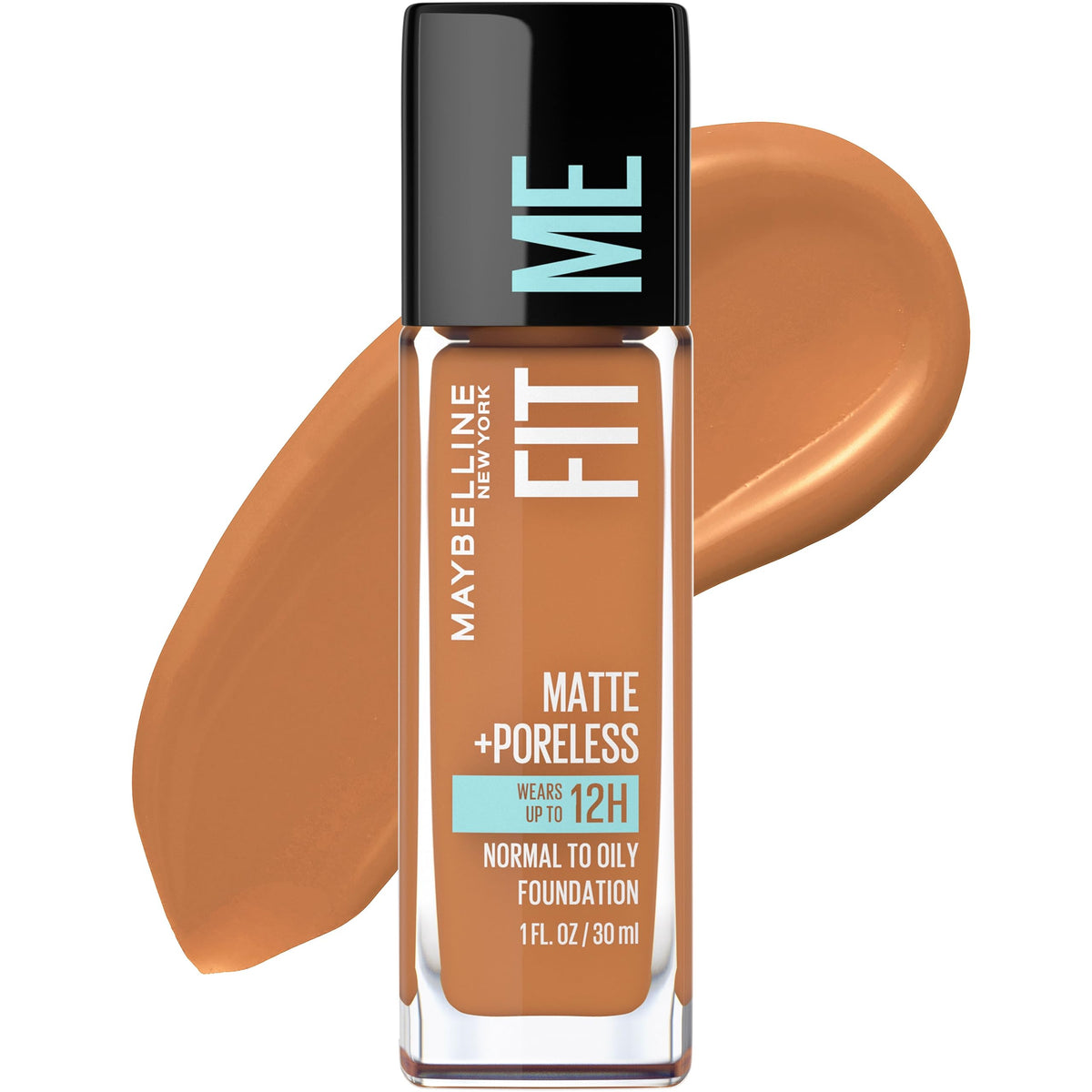 Maybelline Fit Me Matte + Poreless Liquid Oil-Free Foundation Makeup, Coconut, 1 Count (Packaging May Vary)
