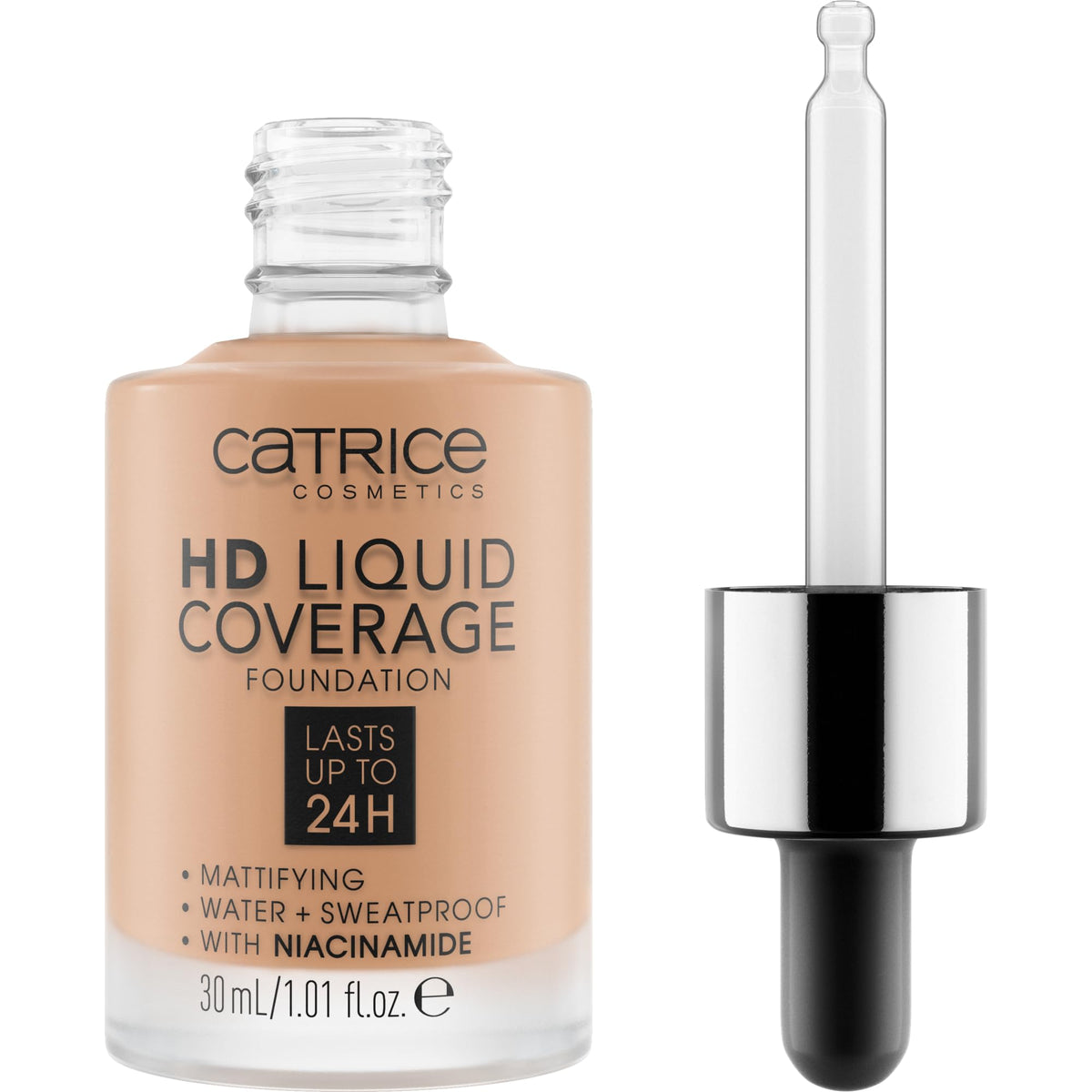 Catrice HD Liquid Coverage Foundation, 24HR Wear (010 | Light Beige)