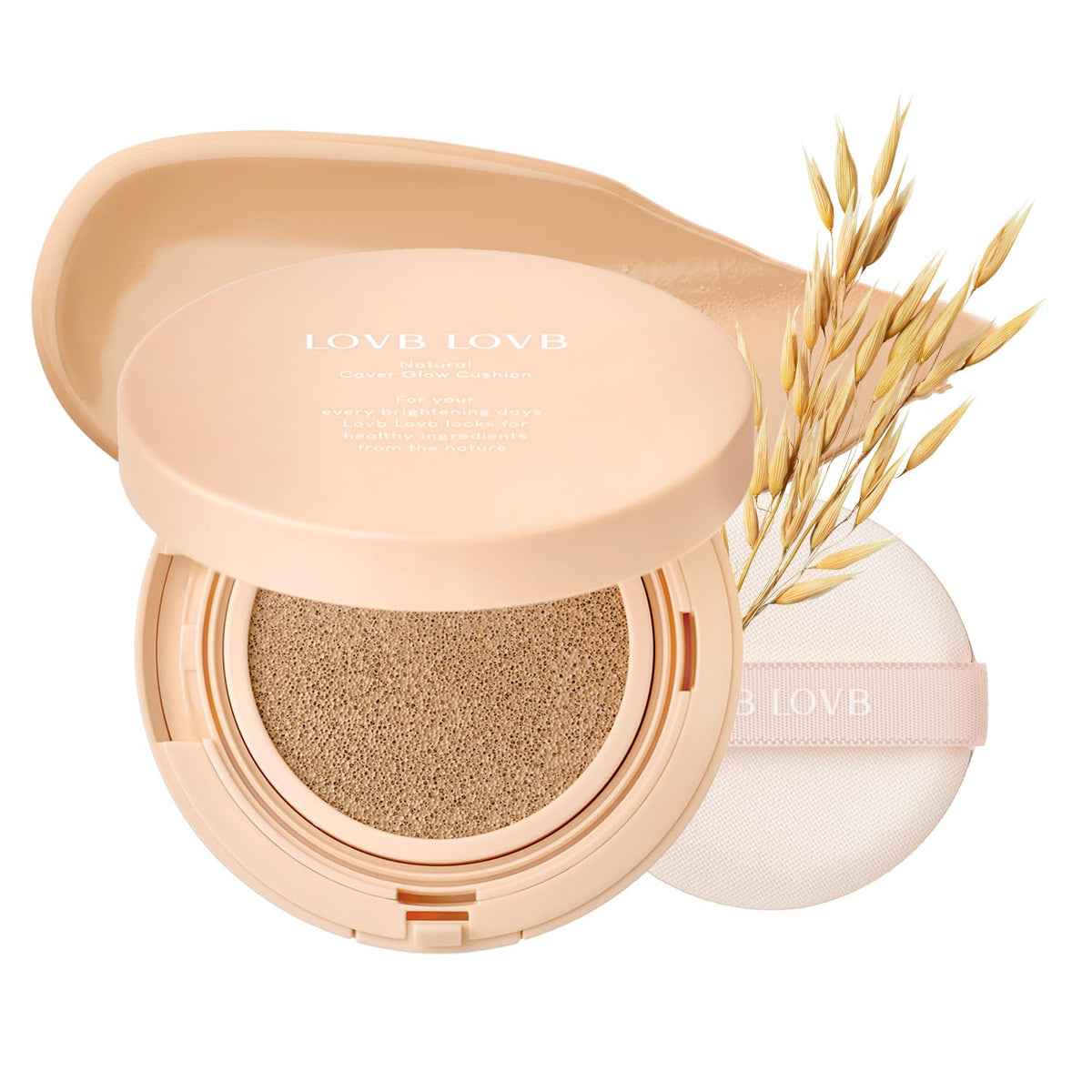 LOVB LOVB Natural Cover Glow Cushion Foundation 21N Light Beige