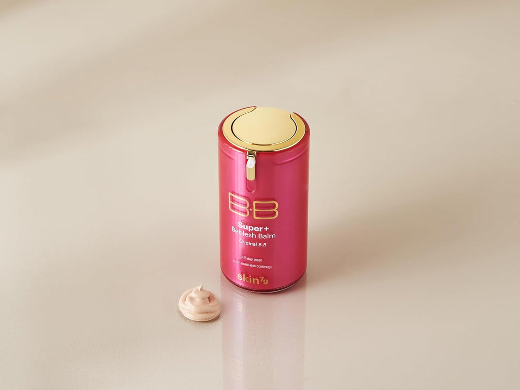 SKIN79 Super Plus Beblesh Balm Pink BB Cream 40g, 2 Pack, US Version K Beauty Flawless Radiant Base Foundation Makeup Blemish Cover Tinted Moisturizer Pink 21 color