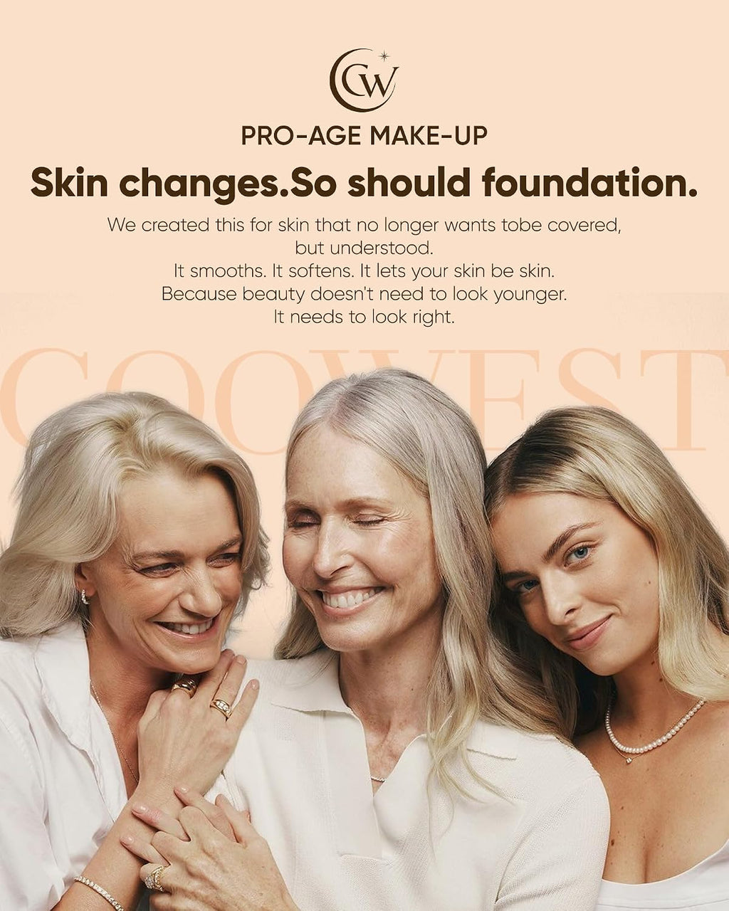 Color Changing Foundation for Mature Skin, 4-in-1 Light to Medium Shade-Adapting Skin Tint, Lightweight Hydrating Coverage Liquid Foundation Makeup, Smooth & Blur Finish, 30ml (Natural)