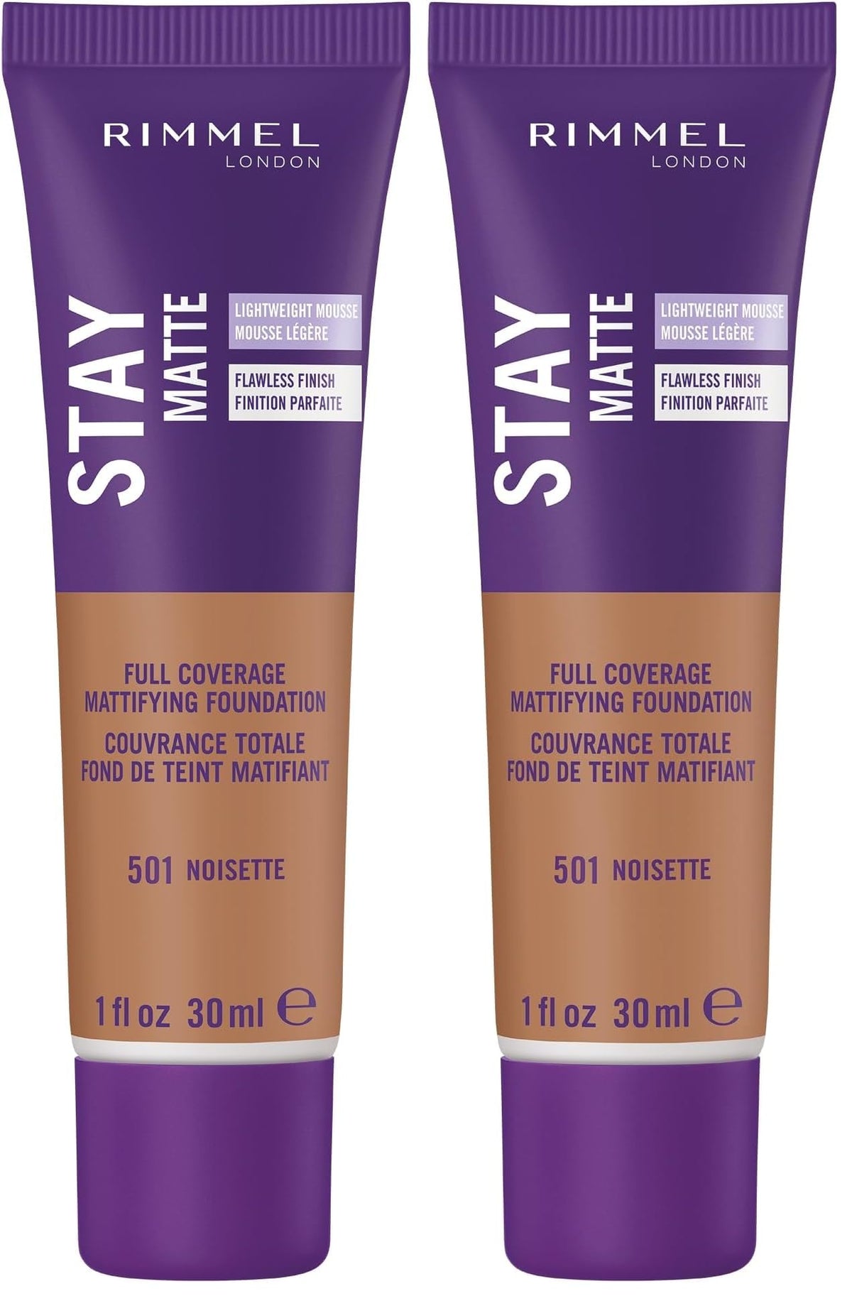 Rimmel London Stay Matte Liquid Mousse - 200 Soft Beige - Foundation, Lightweight, Shine Control, Oil-Free, 1oz